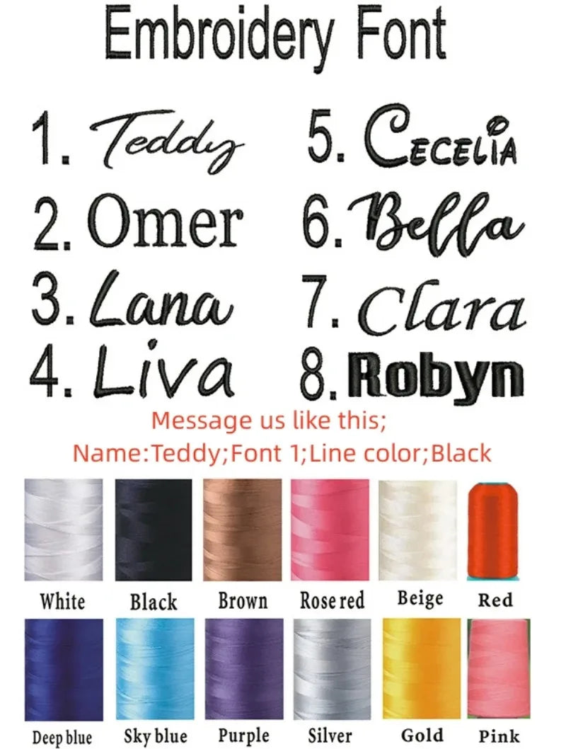 Personalisierter Kleinkind-Rucksack – Cartoon Bär aus Cord | Mit gesticktem Namen