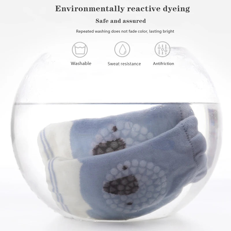 🧦 Krabbel-Knieschoner-Socken mit Cartoon-Motiven