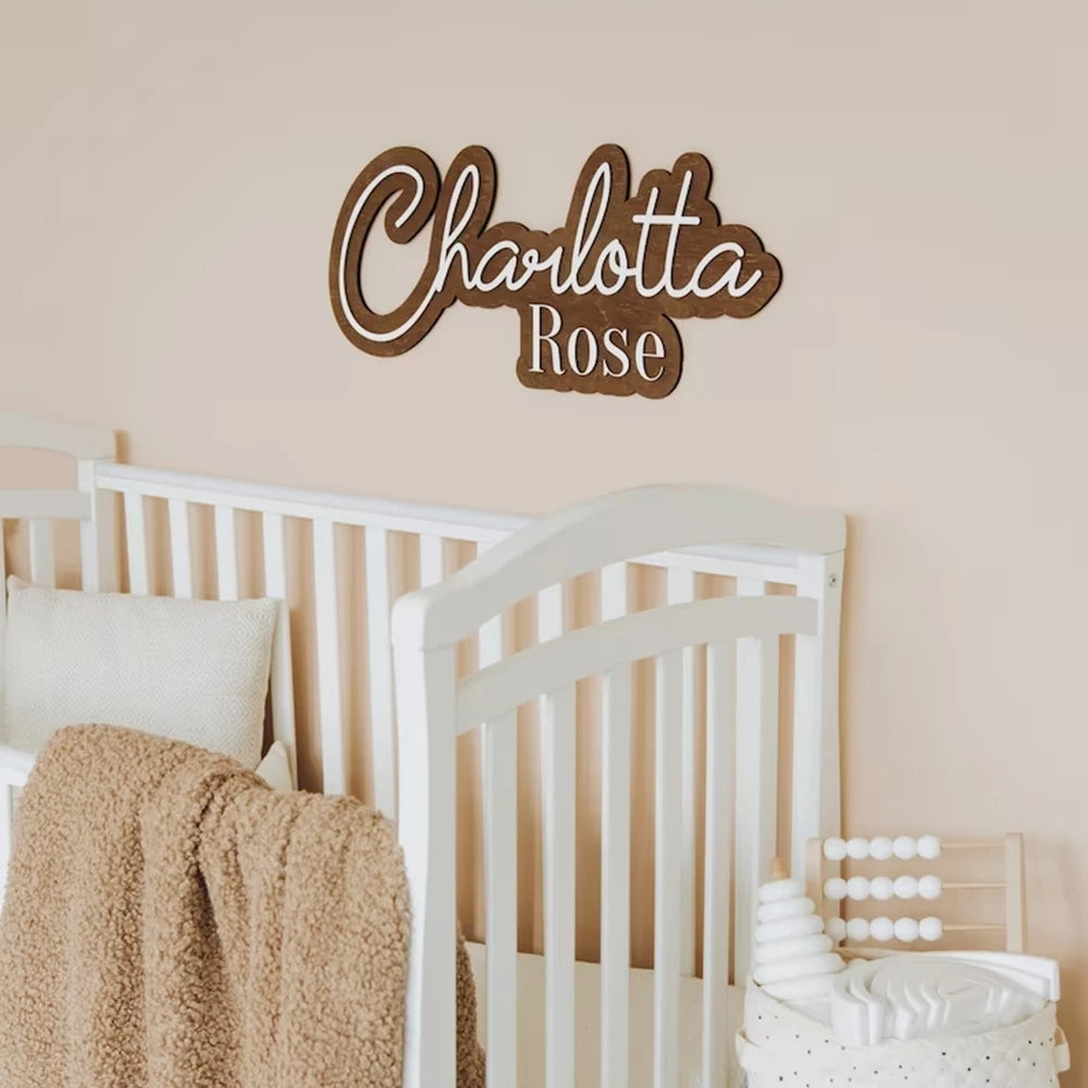 Personalisiertes Namensschild, Hochzeitsname, Partyschild, personalisierbar, Geburtstag, Baby-Geschenke, Kinderzimmer-Schild, Holztafel, Tischdekoration