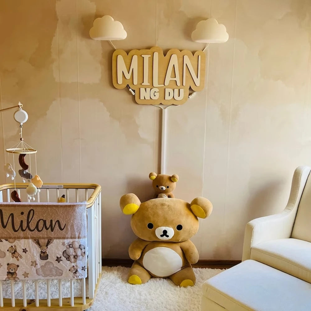 Personalisiertes Namensschild, Hochzeitsname, Partyschild, personalisierbar, Geburtstag, Baby-Geschenke, Kinderzimmer-Schild, Holztafel, Tischdekoration